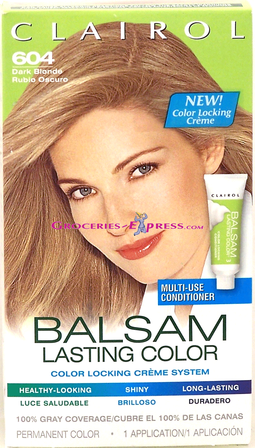 Clairol&nbsp;Balsam Lasting Color&nbsp;permanent hair color application, dark blonde 604 Full-Size Picture